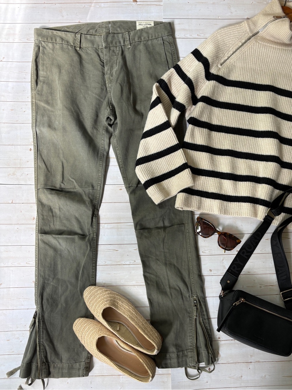 Nili Lotan cotton straight pants